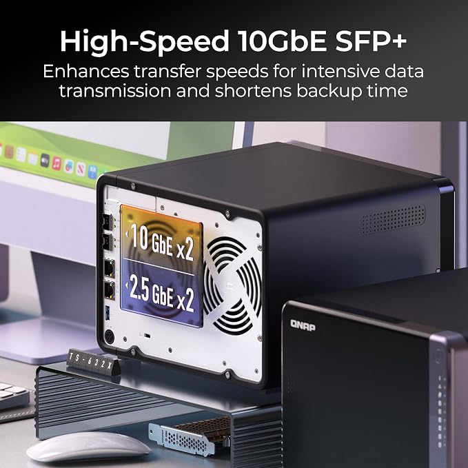 QNAP TS-632X-4G-US 6 Bay 10GbE Desktop NAS - Image 2