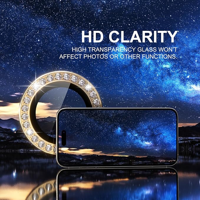 Choiche Compatible for iPhone 15 Pro/iPhone 15 Pro Max Camera Lens Protector - Image 5