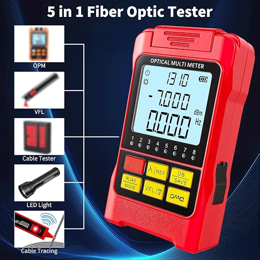 Portable 5-in-1 Fiber Optic Cable Tester - Image 2