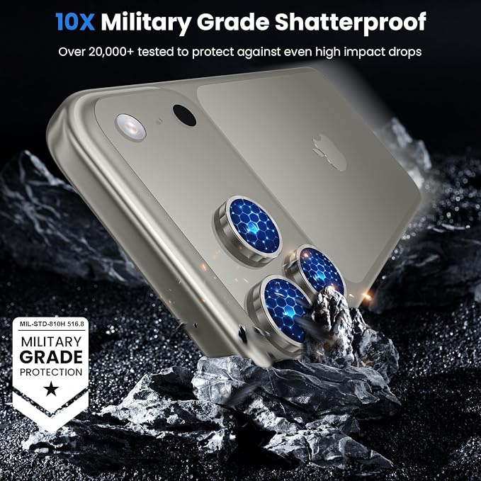 WSKEN for iPhone 17 Pro/iPhone 17 Pro Max Camera Lens Protector - Image 5