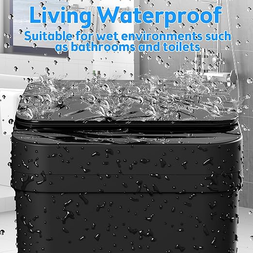 Bathroom Trash Can with Lid, 2 Pack 4 & 2.2 Gallon Automatic Touchless Garbage - Image 4