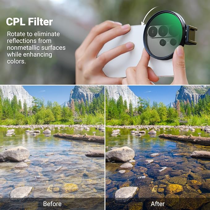 NEEWER 67mm Phone CPL Filter - Image 2