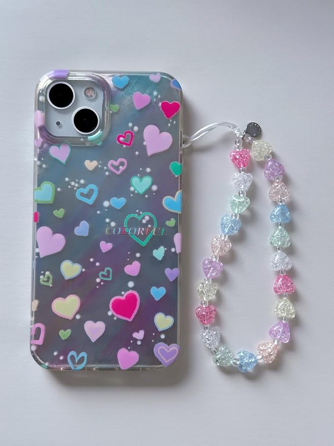 Drawwind Phone Charm Beaded Wristlet Strap Universal Cell Phone Lanyard Cute - Image 2