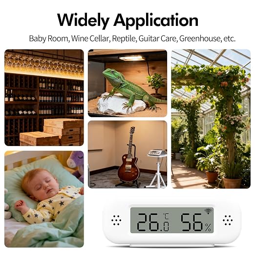 eMylo WiFi Thermometer Hygrometer Sensor, Smart Wireless Indoor Temperature - Image 6
