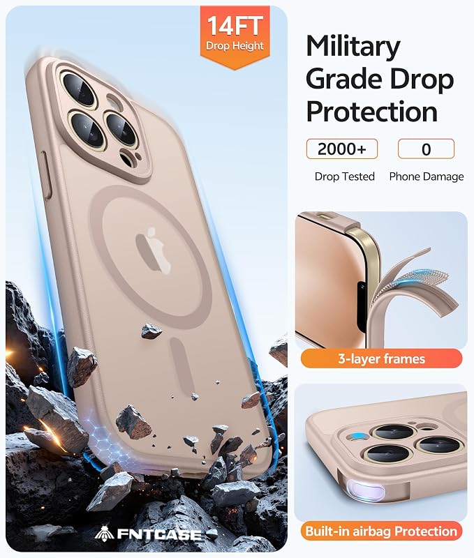 FNTCASE for iPhone 13 Pro Case: Translucent Matte Cases - Image 5