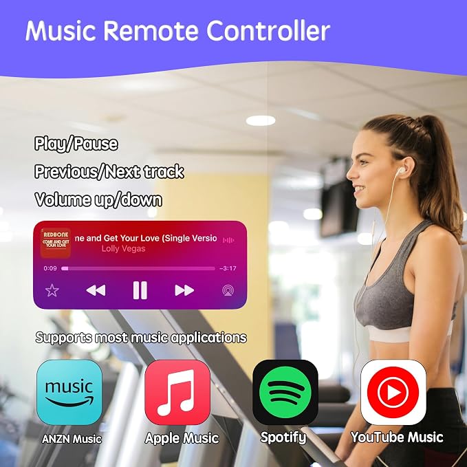 TikTok Scrolling Ring Microphone Remote Control, Fingertip Wireless Bluetooth - Image 6