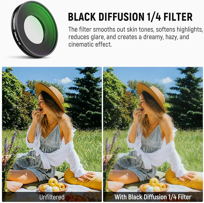 NEEWER 1/4 Black Diffusion Filter Compatible - Image 3