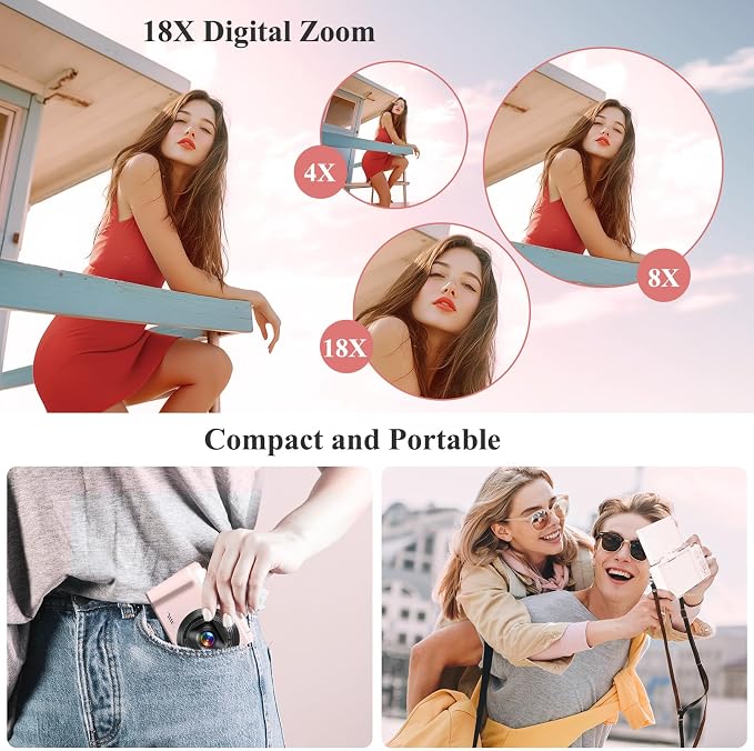 4K Digital Camera for Photography, 64MP Vlogging Camera for YouTube, WiFi Vlog - Image 4