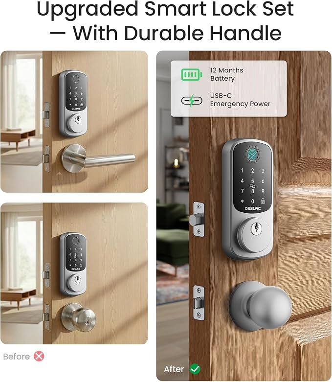 DESLOC B200 Fingerprint Smart Lock - Image 2