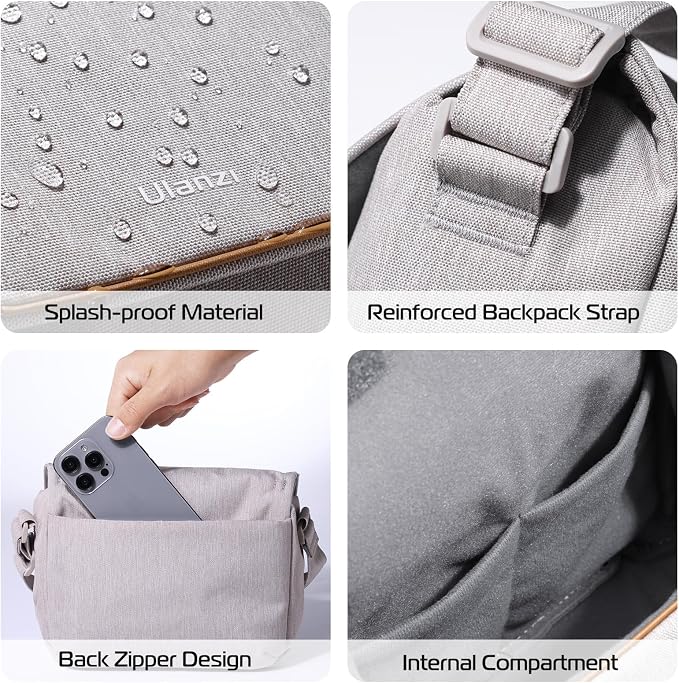 ULANZI 3L Camera Bag, 9.1x4.3x7.1in, Professional SLR/DSLR Crossbody Shoulder - Image 7