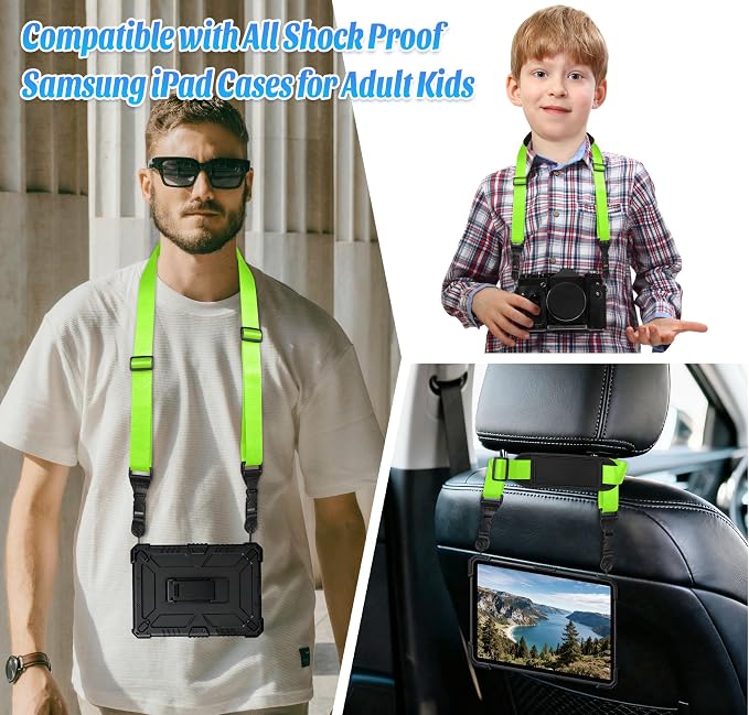 Padded iPad Binocular Camera Shoulder Strap, Nylon Neck Lanyard Strap - Image 3