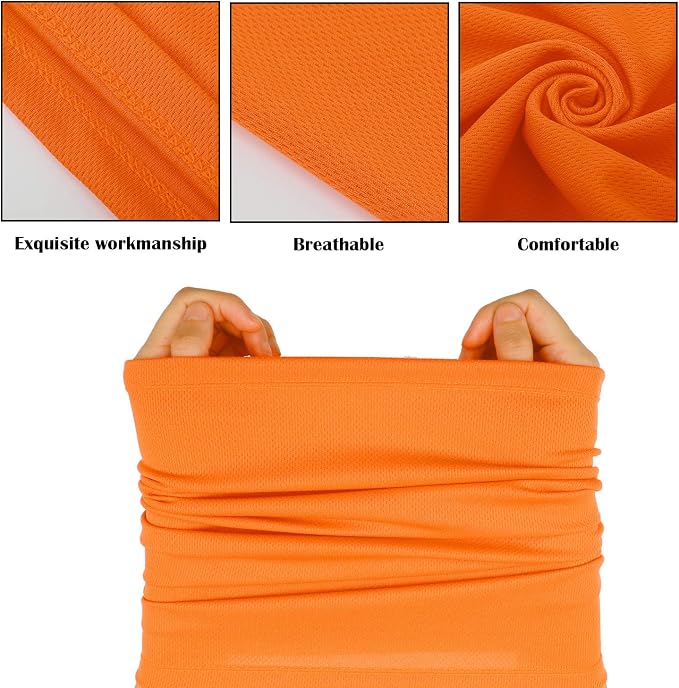Geyoga 6 Pieces Summer UV Protection Cooling Neck Gaiter Face Clothing Neck - Image 7