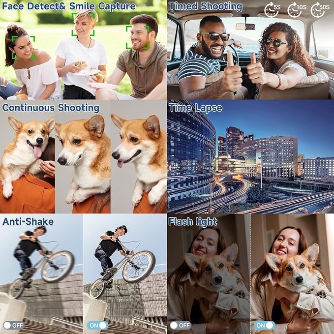 Digital Camera 4K for Photography, 50MP Vlogging Camera for YouTube Video - Image 5