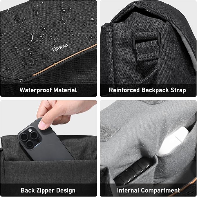 ULANZI Camera Bag, SLR/DSLR Camera Case Professional, Crossbody Photography - Image 3