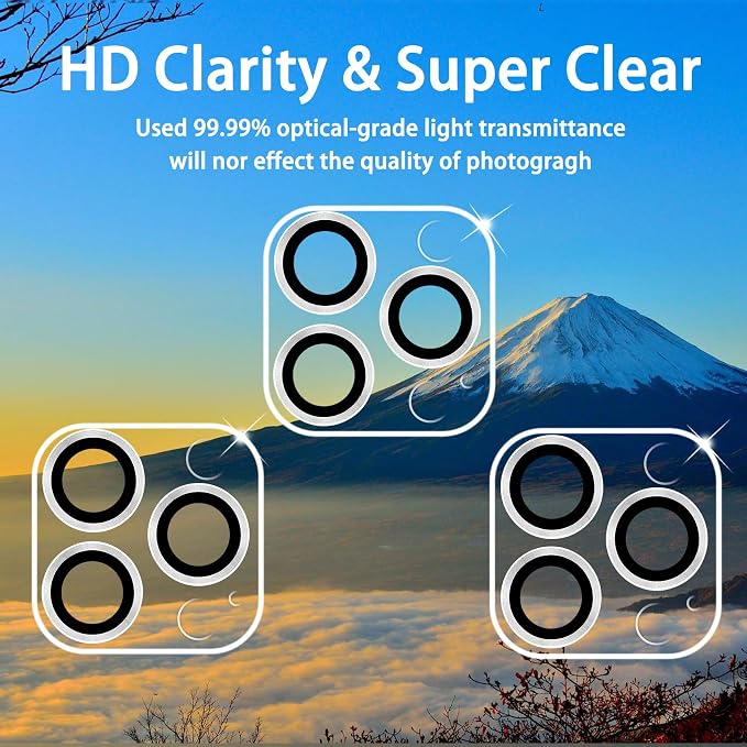 Dengduoduo 3 Pack Tempered Glass Camera Lens Protector - Image 3