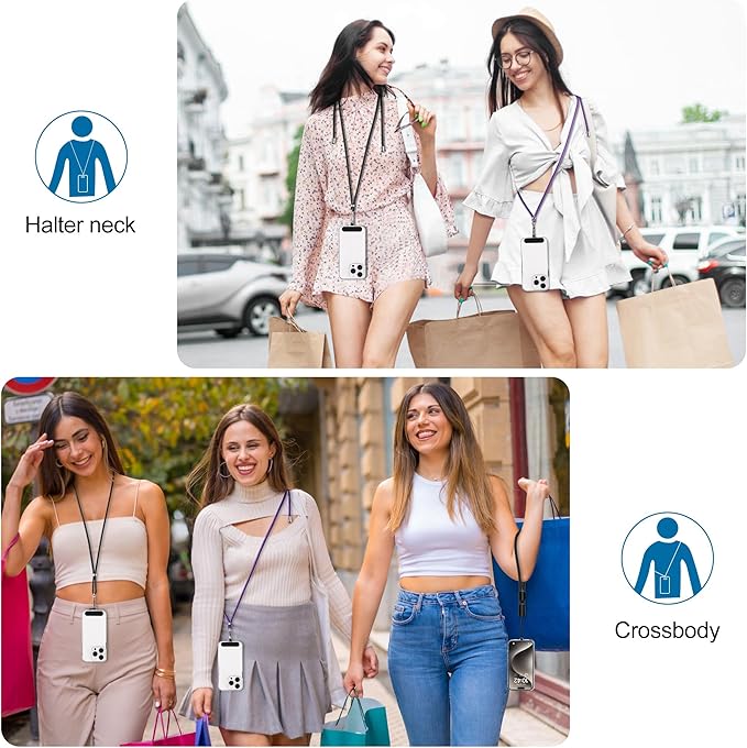 takyu Phone Lanyard, 2 Pack Adjustable Cell Phone Lanyard Crossbody Neck Strap - Image 6