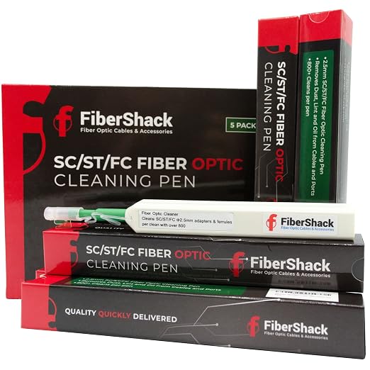 Fibershack - 2.5mm SC Fiber Cleaner Pen - 5 Pack - FC & ST Fiber Optic Cleaning - Image 7
