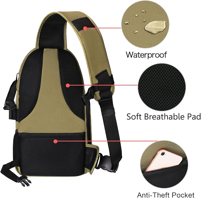 MOSISO Camera Sling Bag, DSLR/SLR/Mirrorless Camera Case Shockproof Photography - Image 4