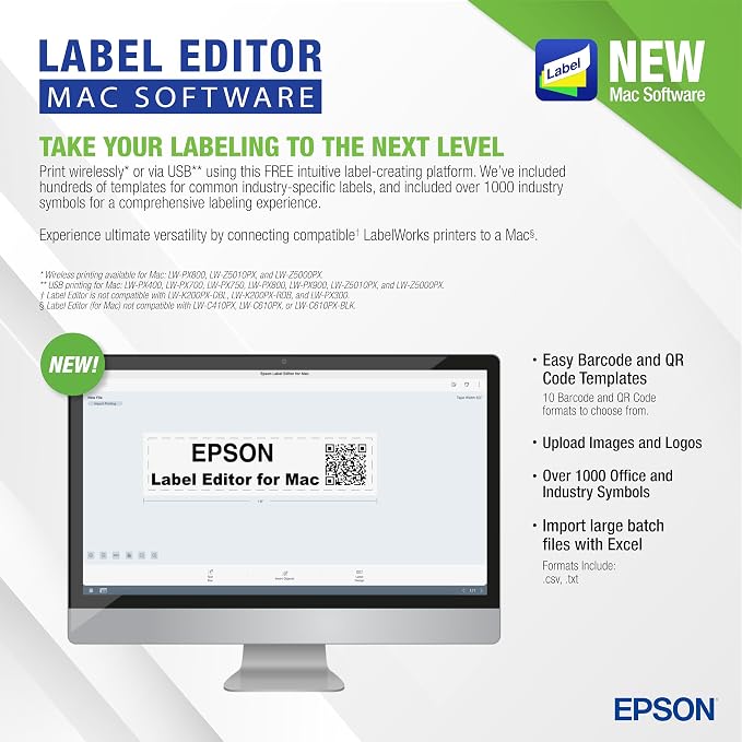 LABELWORKS Epson LW-PX700 Industrial Label Maker Kit - Image 3
