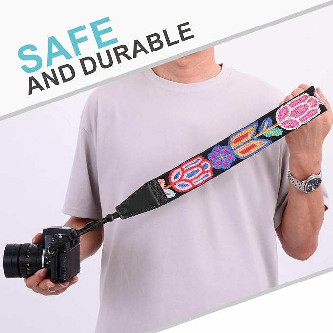 Padwa Lifestyle Colorful Crochet Camera Strap - Image 7