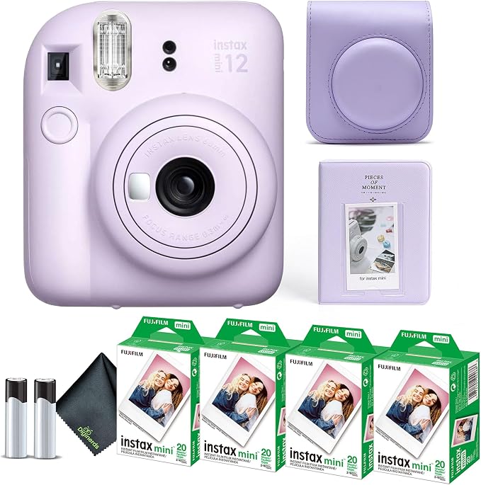 Fujifilm Instax Mini 12 Instant Camera Lilac Purple Bundle by FUJIFILM