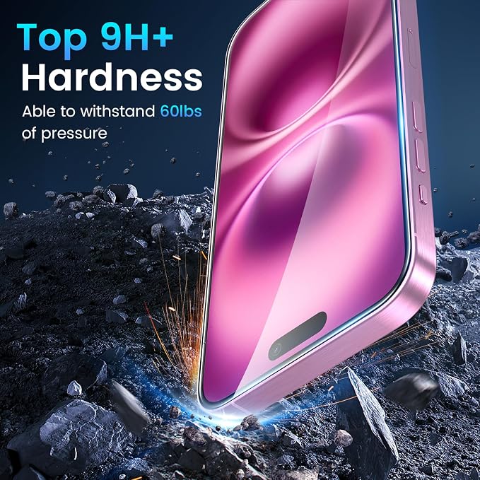 Fotbor for 3Pack iPhone 16 Screen Protector - Image 2