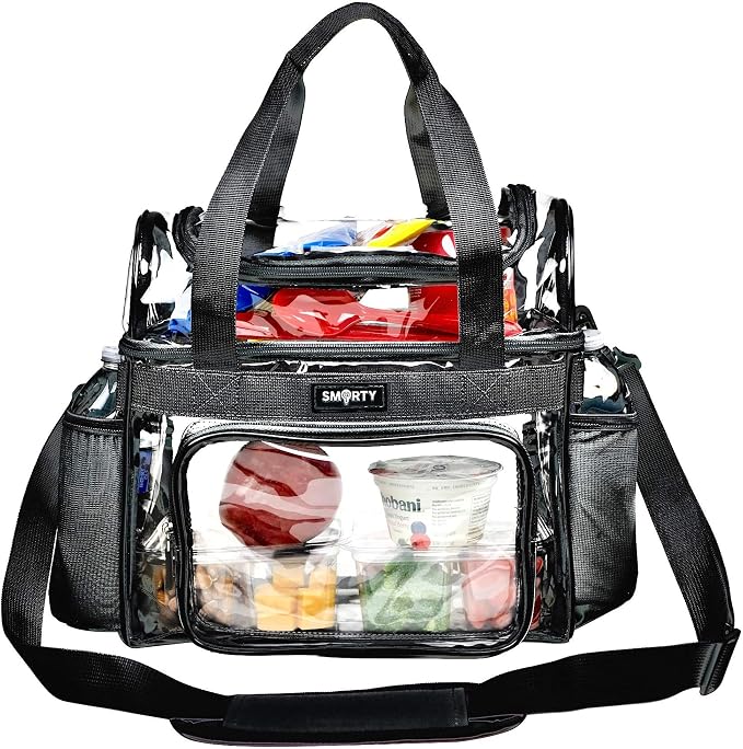 J.CARP Clear Bag Heavy Duty Backpack Durable Transparent See Through Bag by JCARP