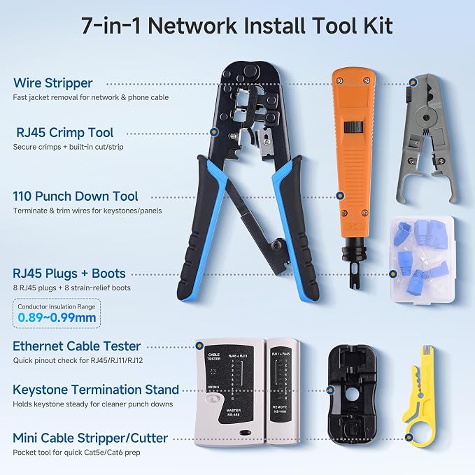 Cable Matters 7-in-1 Network Tool Kit - Image 2