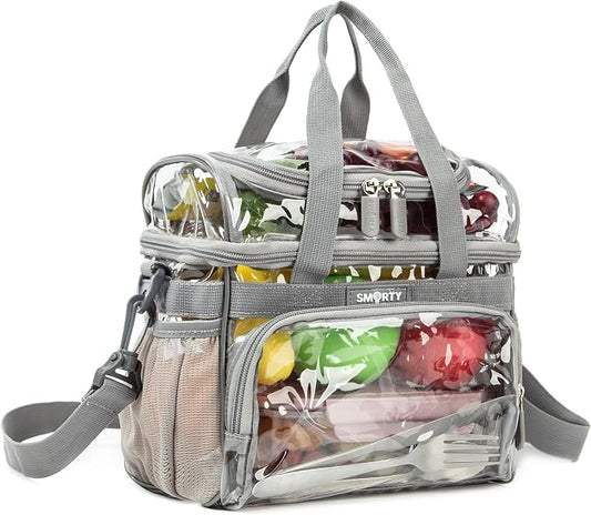 J.CARP Clear Bag Heavy Duty Backpack Durable Transparent See Through Bag by JCARP
