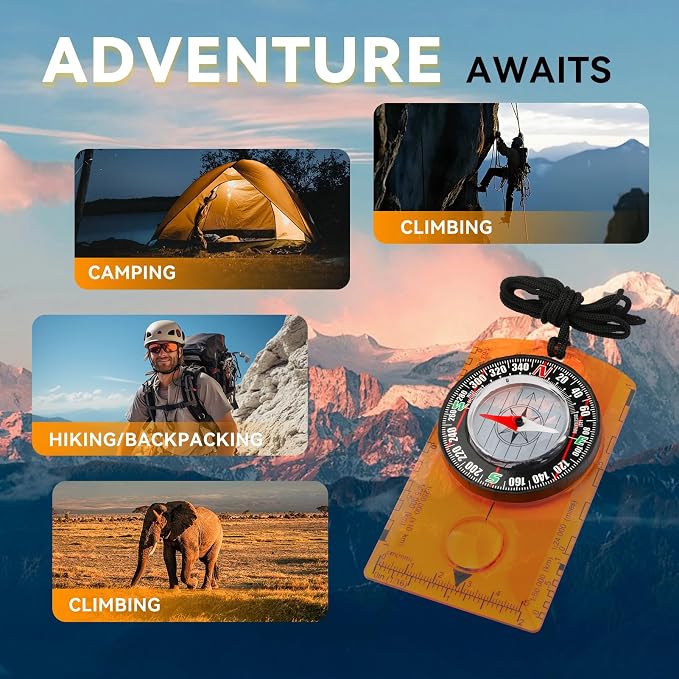 Compass Hiking Survival, Wilderness Survival Compass - Image 5