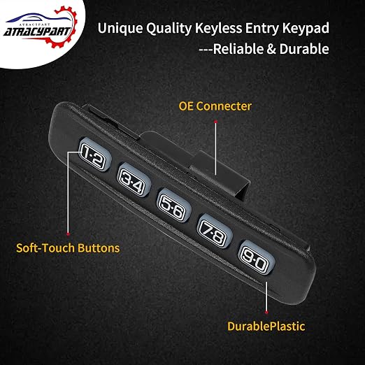 Driver Side Door Keyless Entry Number Keypad Button Actuator | Replacement - Image 4