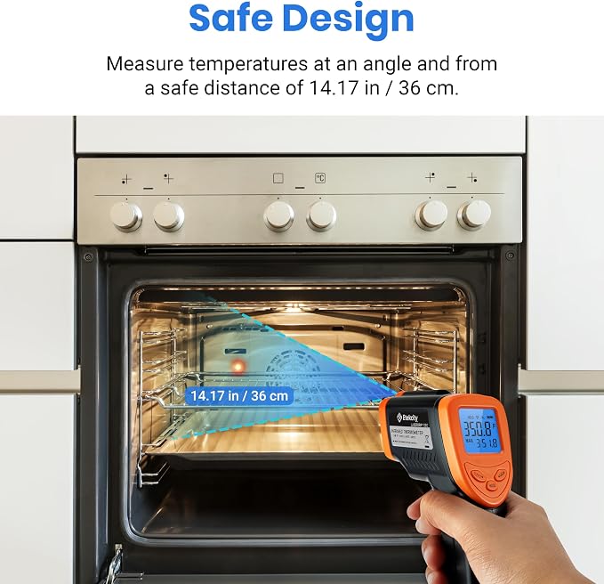 Etekcity Infrared Thermometer Laser Temperature Gun 1080, -58°F~ 1130°F - Image 8