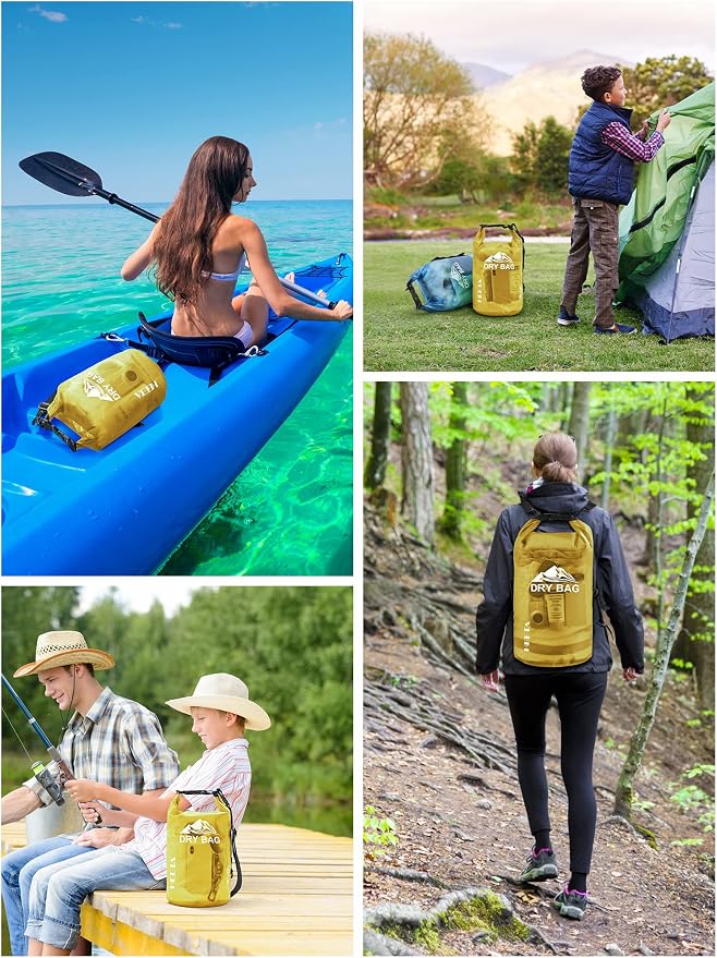 HEETA Dry Bag Waterproof for Women Men, 5L/10L/20L/30L/40L Roll Top Lightweight - Image 6