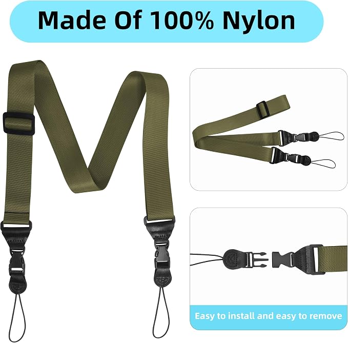 Adjustable Shoulder Strap:Comfortable iPad Strap Nylon Neck Lanyard - Image 4