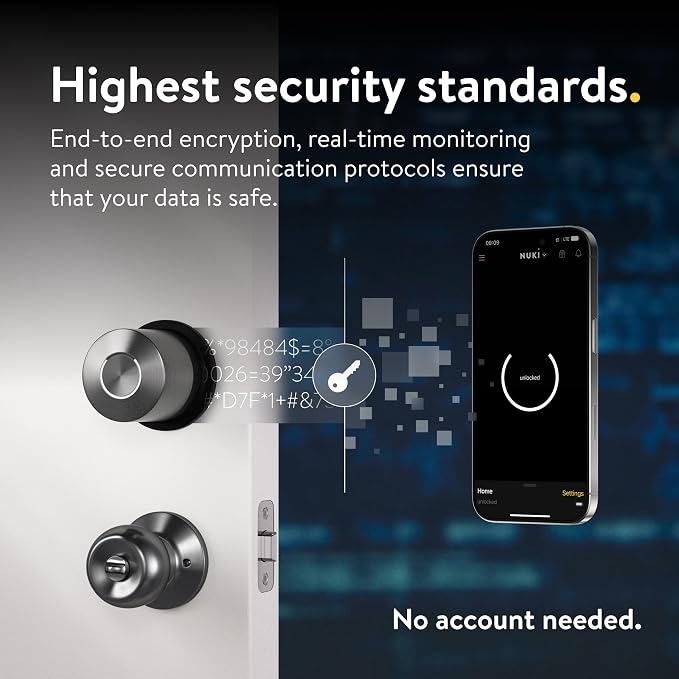 Nuki Smart Lock Keyless Entry WiFi Electronic Deadbolt - Image 6