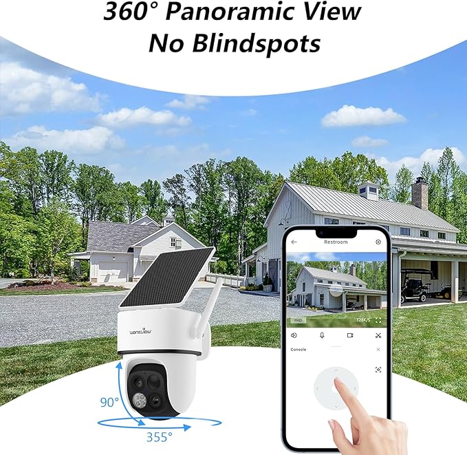 wansview Security Cameras Wireless Outdoor-2K Dual Lens Home Security Cameras - Image 4