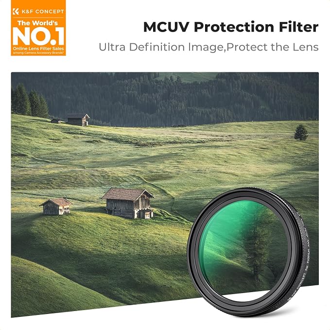 K&F CONCEPT MC UV, Camera Lens Protection Filter Compatible - Image 2