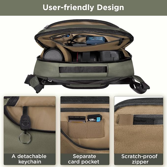 TAAOKA Camera Sling Bag, Travel Waterproof Camera Case - Image 3