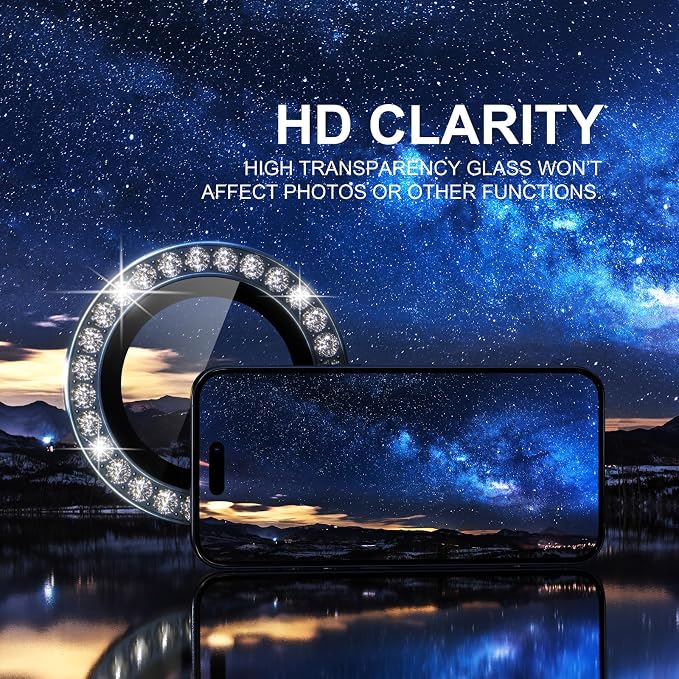Choiche Compatible for iPhone 15 Pro/iPhone 15 Pro Max Camera Lens Protector - Image 5