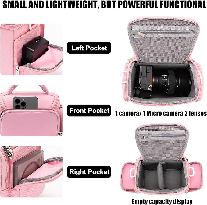 CADeN Compact Camera Shoulder Crossbody Bag Case Compatible - Image 3