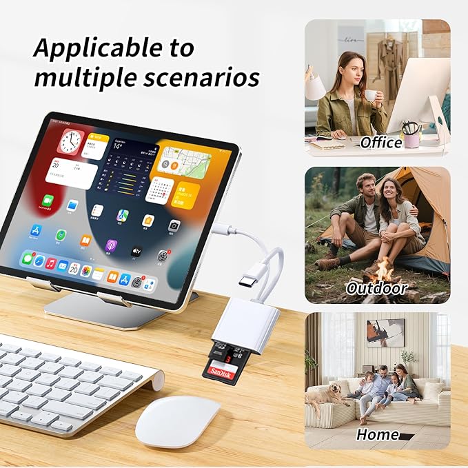 2IN2 SD Card Reader, USB C SD Card Reader - Image 5