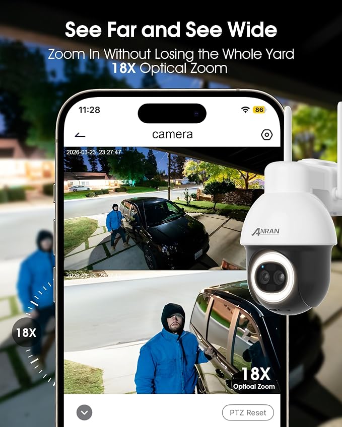 ANRAN AOV 24/7 Recording Solar Security Camera Outdoor, 5MP WiFi Surveillance - Image 5