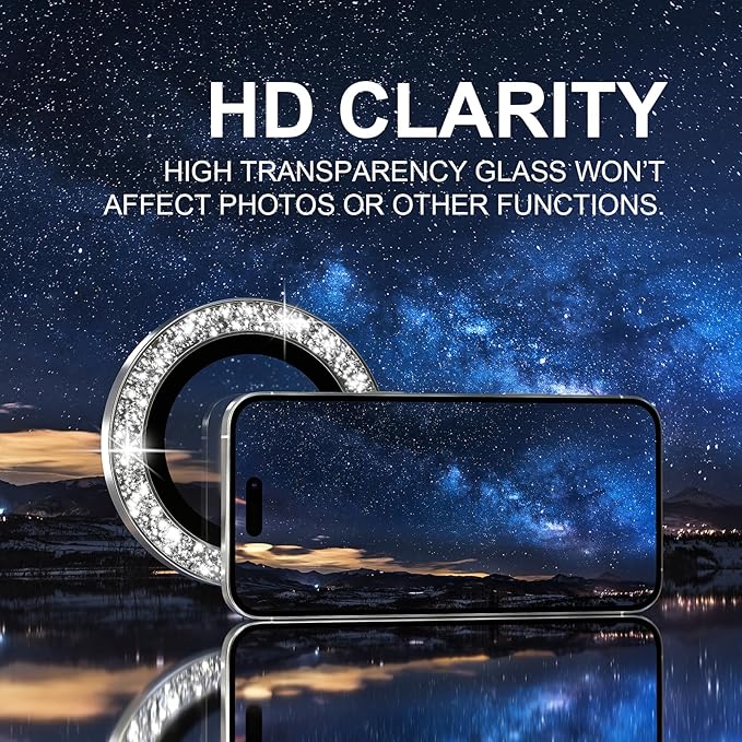 Choiche Compatible for iPhone 16 Pro/iPhone 16 Pro Max Camera Lens Protector - Image 5