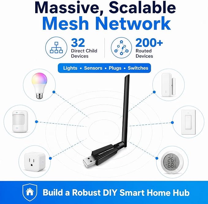 Zigbee 3.0 USB Dongle MG24, Zigbee Coordinator & Gateway | Compatible - Image 5