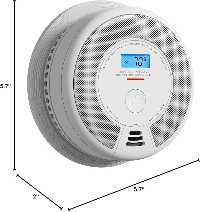X-Sense Interconnected Smoke and Carbon Monoxide Detector 10-Year Battery - Image 8