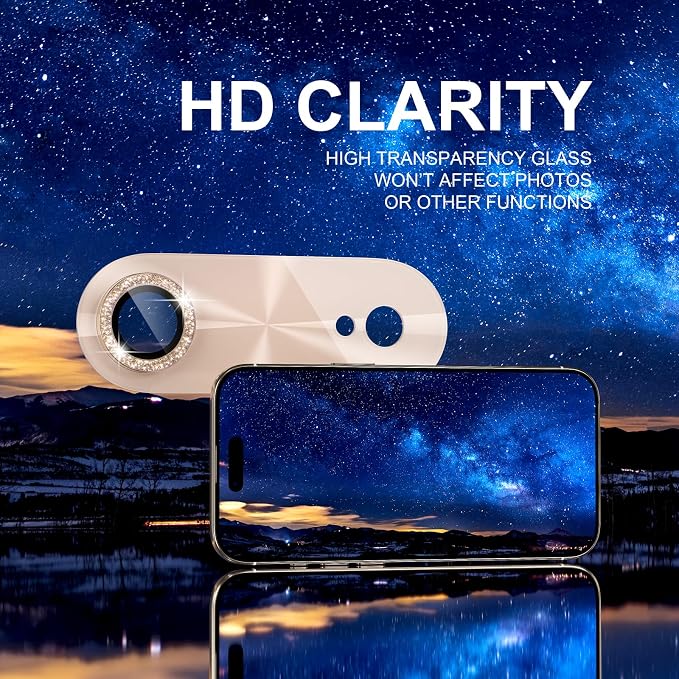 Choiche Compatible for iPhone 17 Air Camera Lens Protector, Bling Camera Cover - Image 6