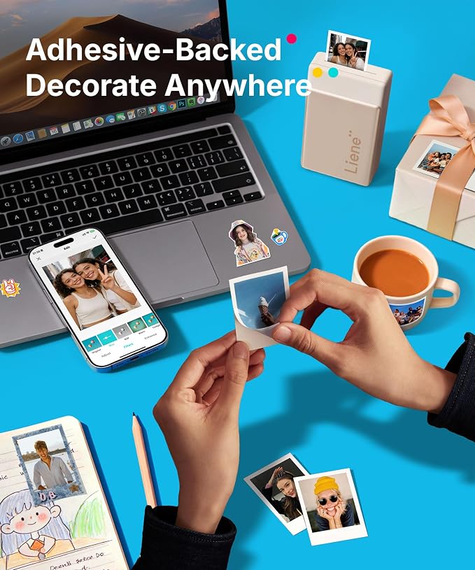 Liene Pearl N200 Pro Portable AI Photo Printer, Instant Mini Picture Printer - Image 3