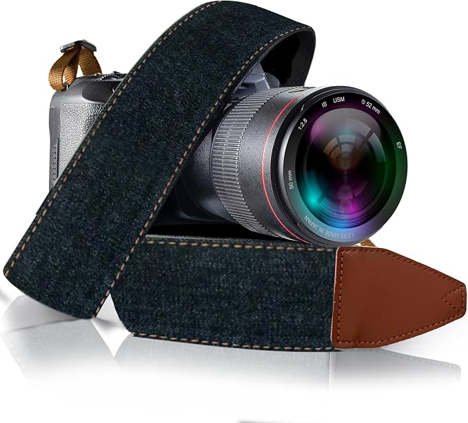 Art Tribute Camera Strap, Vintage Embroidered Neck Shoulder & Crossbody Camera by ArtTribute