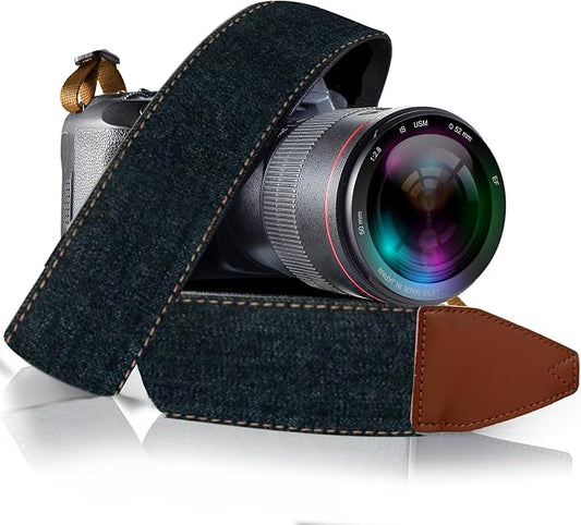 Art Tribute Camera Strap, Vintage Embroidered Neck Shoulder & Crossbody Camera by ArtTribute