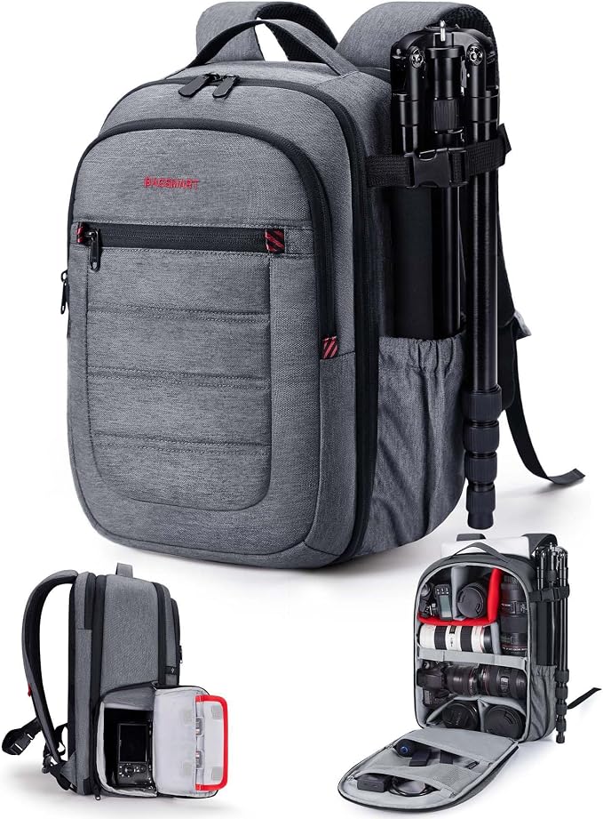 BAGSMART Camera Bag for DSLR, Waterproof Camera Backpacks for Photographers - Image 8